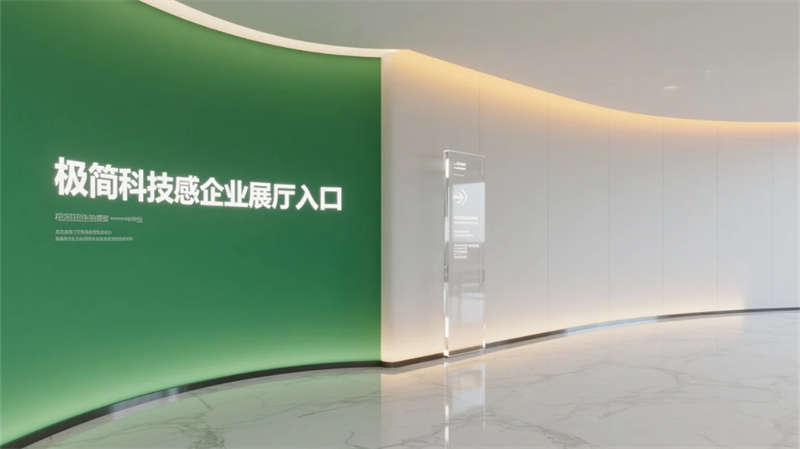 科技綠洲，合肥創(chuàng)新企業(yè)辦公樓展廳設(shè)計效果圖